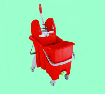30L Double Bucket Mopping System (Red)