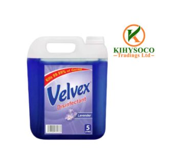 Buy Velvex Disinfectant Lavender 5L at KIHYSOCO Trading Ltd – Affordable, Reliable & Fast Delivery in Nairobi, Kenya