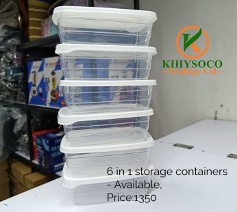 6 in 1 Storage Containers