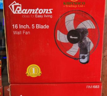 16″ Ramtons Wall Fan, 5 Blades RM683