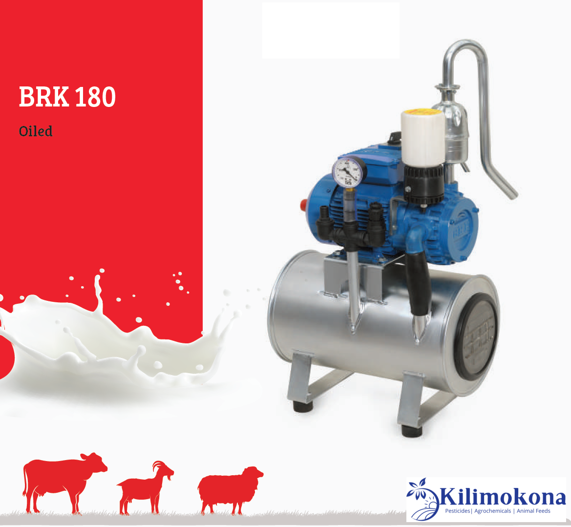 Milking Vacuum Unit 200-2 for Bucket Milking in Kenya